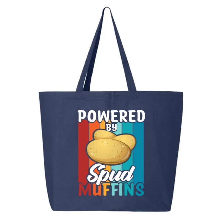 Powered By Spud Muffins Great Gift Vegan Veggie Gift 25L Jumbo Tote