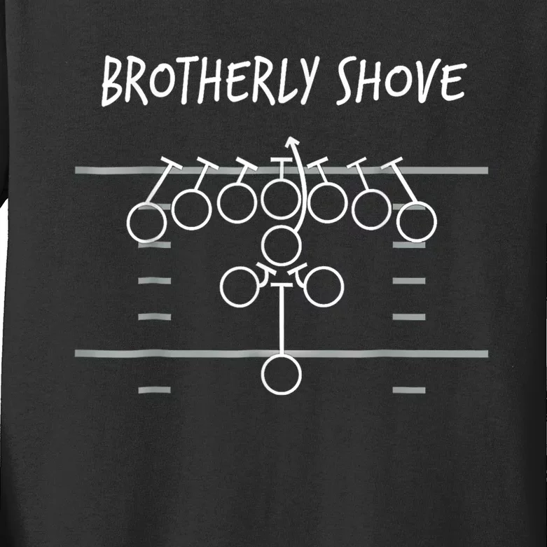 Philadelphia Brotherly Shove Kids Long Sleeve Shirt