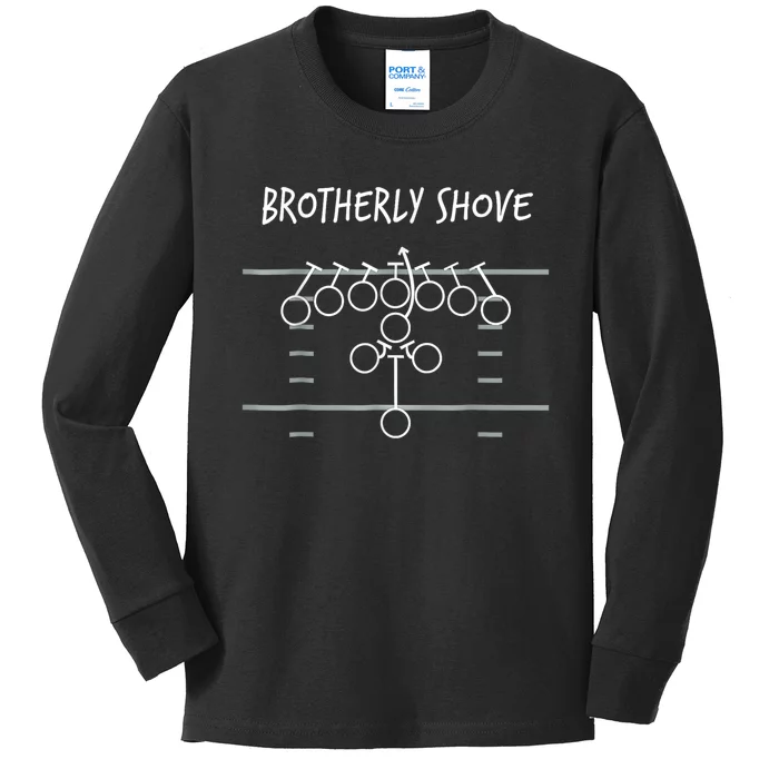 Philadelphia Brotherly Shove Kids Long Sleeve Shirt