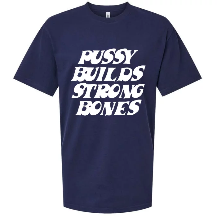 Pussy Builds Strong Bones Sueded Cloud Jersey T-Shirt