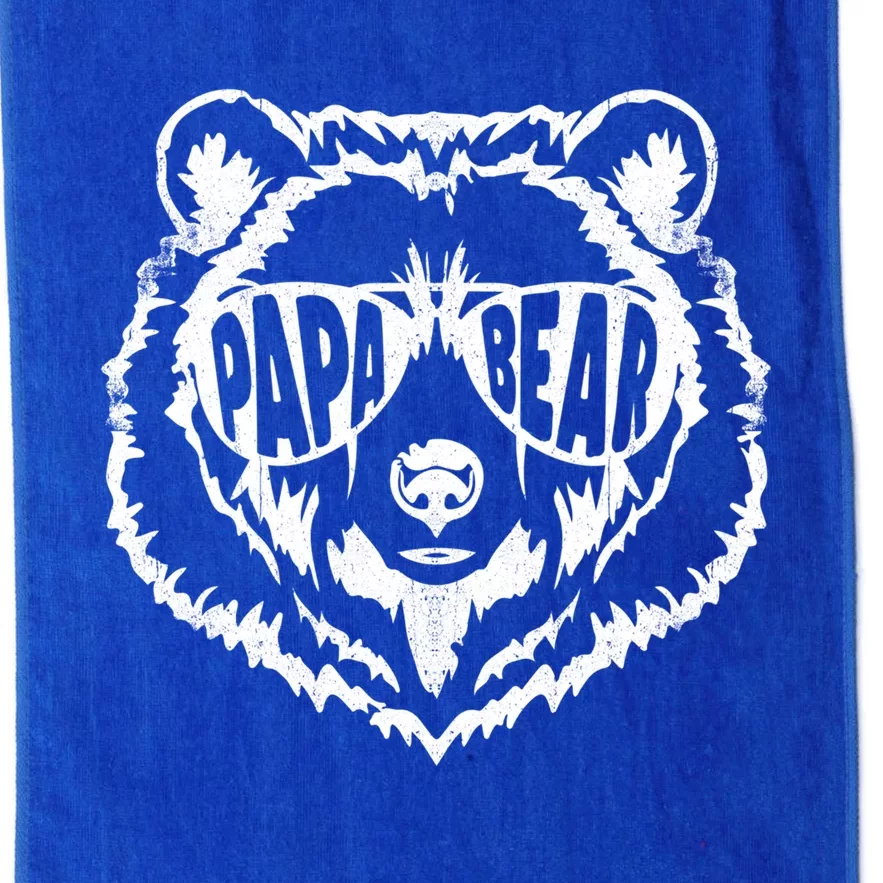 Papa Bear Sunglass Papa Bear Dad Fathers Day Gift Platinum Collection Golf Towel