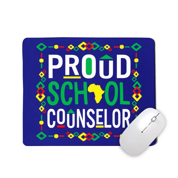 Proud Black School Counselor National School Counseling Week Funny Gift Mousepad