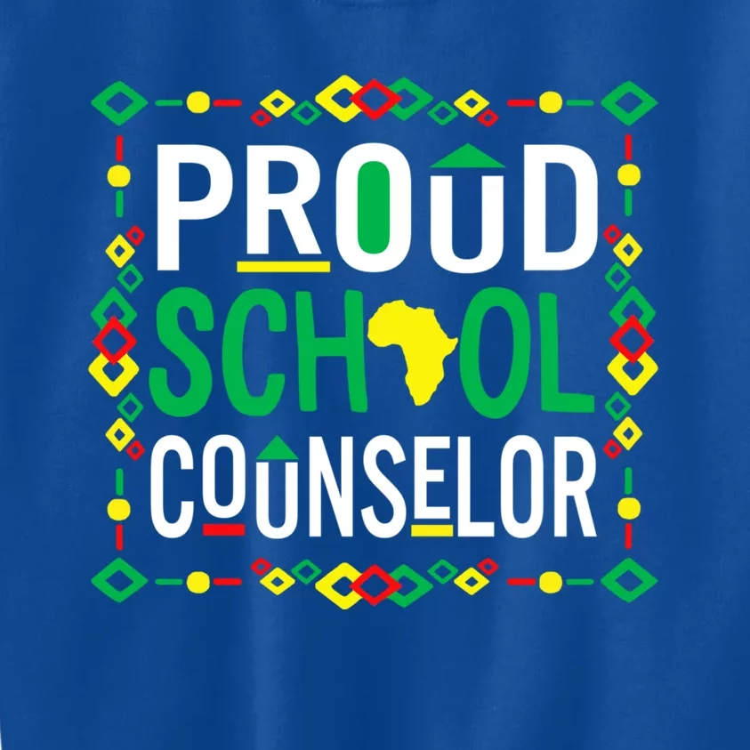 Proud Black School Counselor National School Counseling Week Funny Gift Kids Sweatshirt