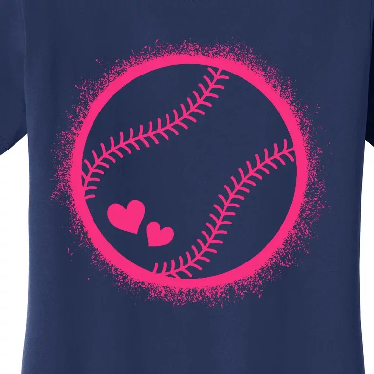 Pink Baseball Softball Lover Wo Girl Women's T-Shirt