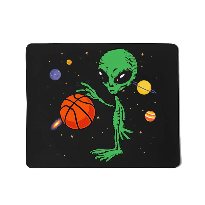 Playing Basketball Sport Basketball Alien Mousepad