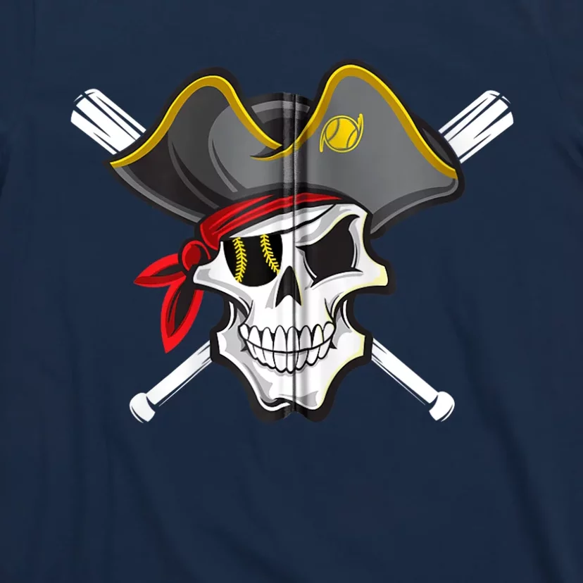 Pirate Baseball Skull Fans Of Pittsburgh Zip Hoodie T-Shirt