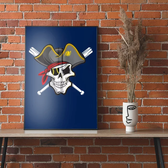 Pirate Baseball Skull Fans Of Pittsburgh Zip Hoodie Poster