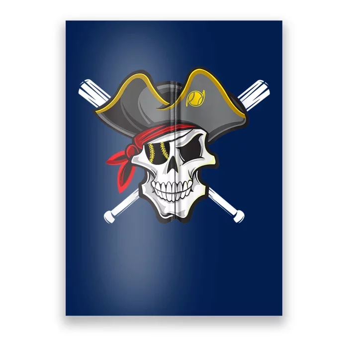 Pirate Baseball Skull Fans Of Pittsburgh Zip Hoodie Poster