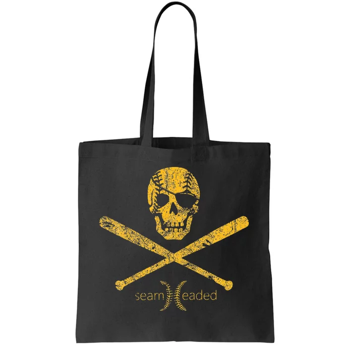 Pirate Baseball Skull And Bats Jolly Roger Tote Bag