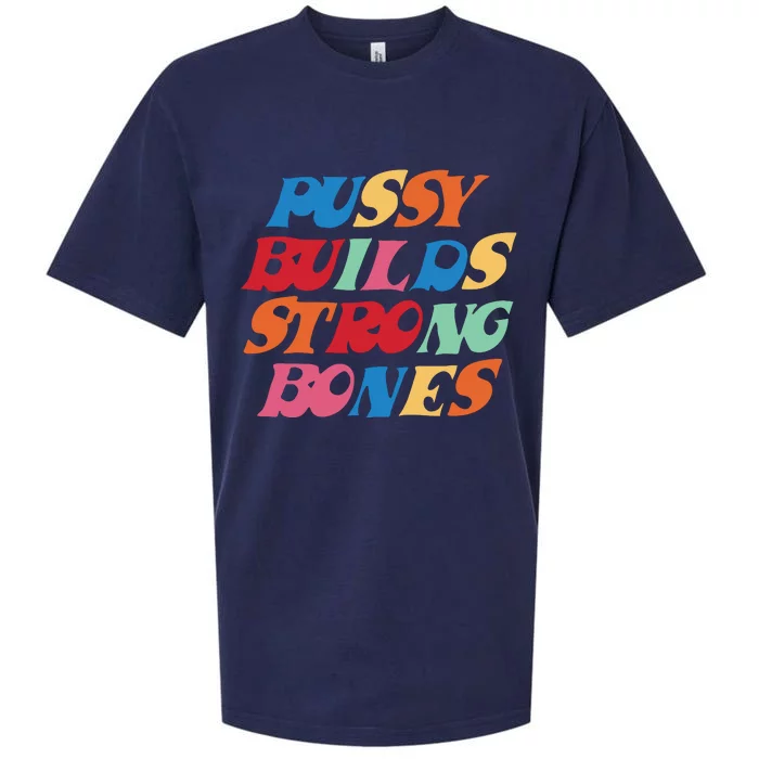 Pussy Builds Strong Bones Shirt PBSB Colored Sueded Cloud Jersey T-Shirt