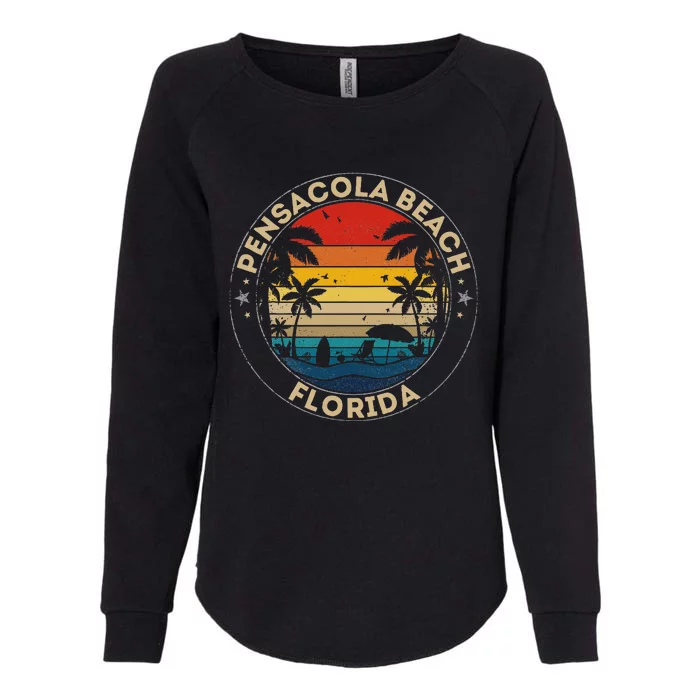 Pensacola Beach Souvenir Florida Reminder Womens California Wash Sweatshirt