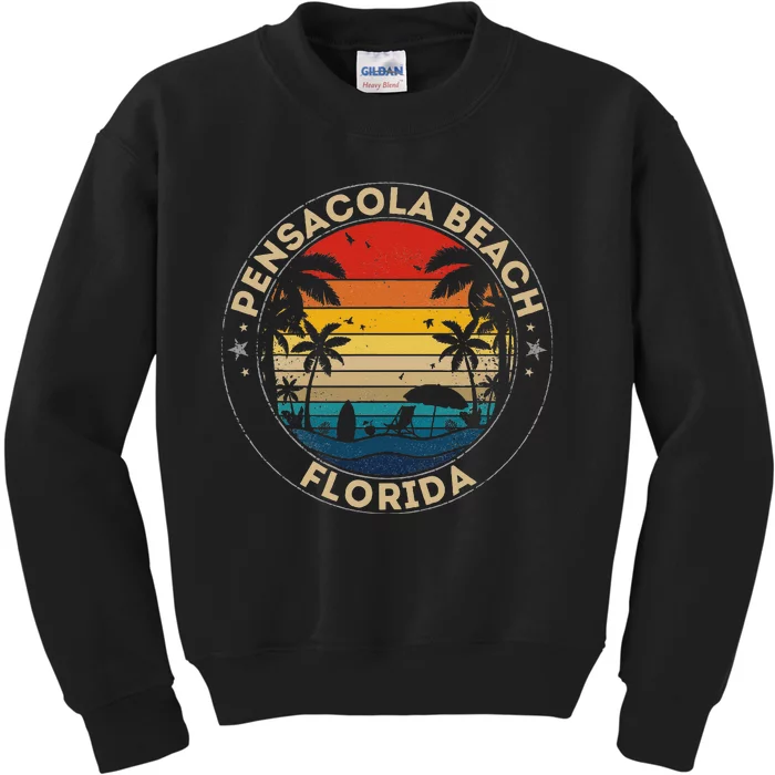 Pensacola Beach Souvenir Florida Reminder Kids Sweatshirt