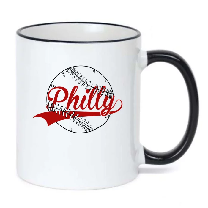 Philly Baseball Sport Lover Black Color Changing Mug