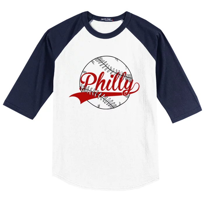 Philly Baseball Sport Lover Baseball Sleeve Shirt