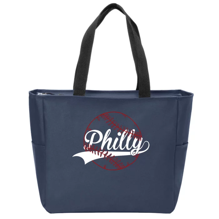 Philly Baseball Sport Lover Zip Tote Bag