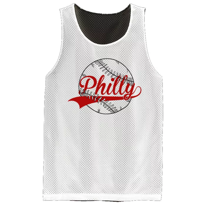 Philly Baseball Sport Lover Mesh Reversible Basketball Jersey Tank