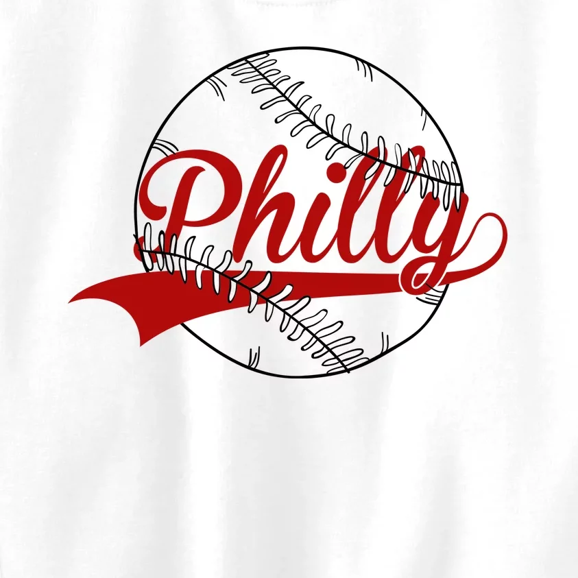 Philly Baseball Sport Lover Kids Sweatshirt