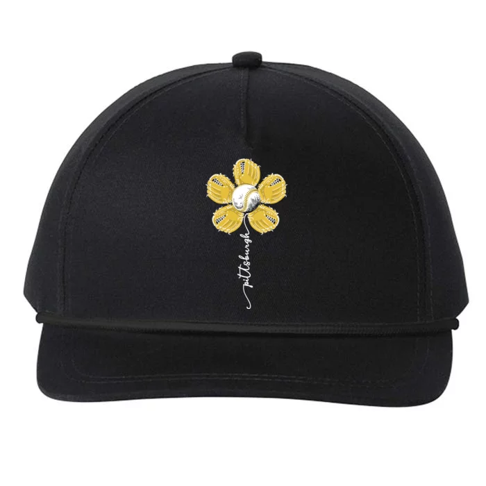 Pittsburgh Baseball Sunflower Sport Lover Snapback Five-Panel Rope Hat