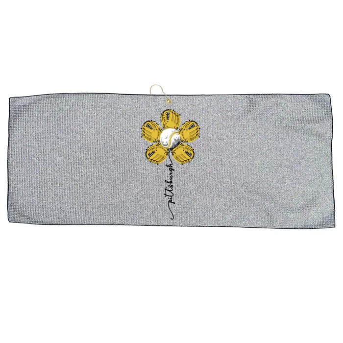 Pittsburgh Baseball Sunflower Sport Lover Large Microfiber Waffle Golf Towel