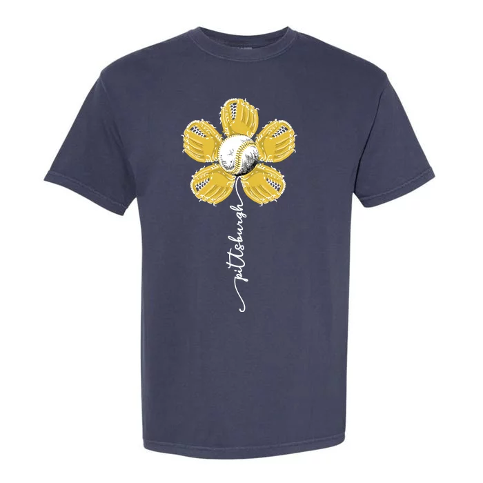 Pittsburgh Baseball Sunflower Sport Lover Garment-Dyed Heavyweight T-Shirt