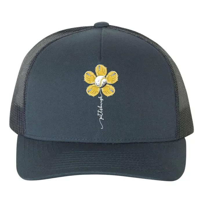 Pittsburgh Baseball Sunflower Sport Lover Yupoong Adult 5-Panel Trucker Hat