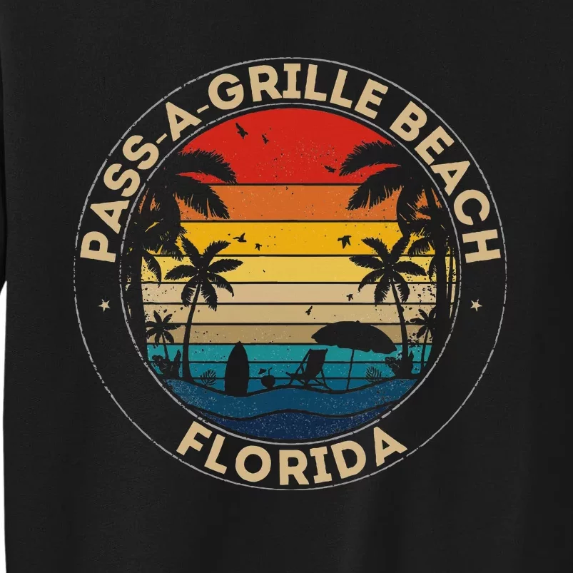 Passagrille Beach Souvenir Florida Reminder Tall Sweatshirt