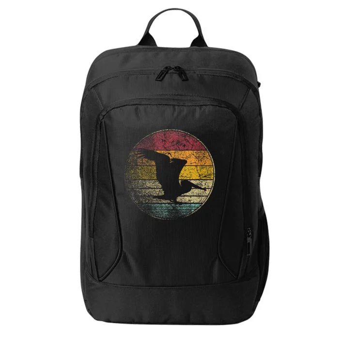 Pelican Bird Sun Retro Vintage 80s Gift Beach Tropical City Backpack