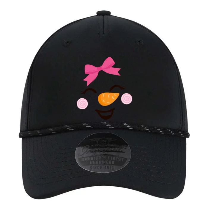 Pink Bow Snow Cute Snow Face Christmas Meaningful Gift Performance The Dyno Cap