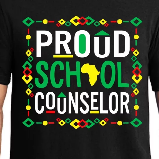 Proud Black School Counselor National School Counseling Week Cool Gift Pajama Set