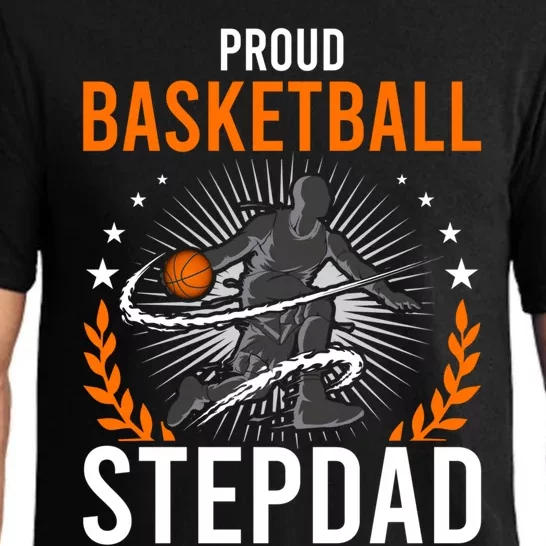 Proud Basketball Stepdad Stepdad Gift Pajama Set