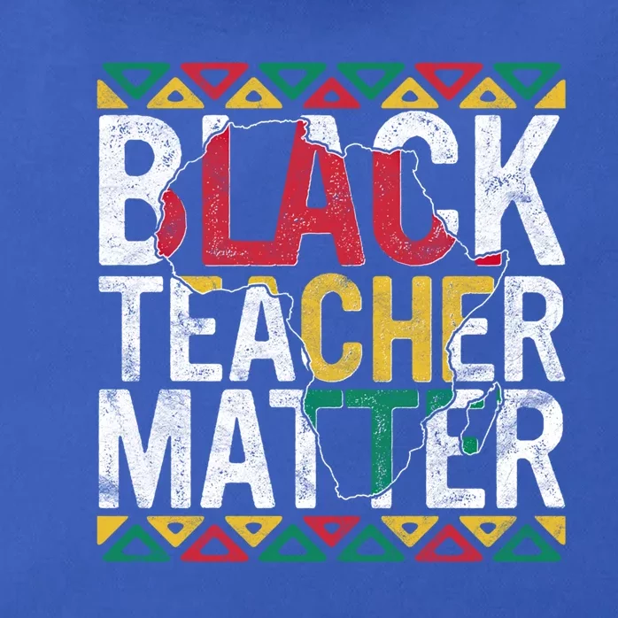 Pride Black Teacher Matter Gift History Month Educators Gift Zip Tote Bag