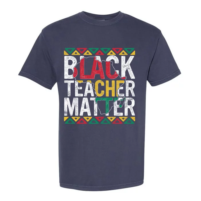 Pride Black Teacher Matter Gift History Month Educators Gift Garment-Dyed Heavyweight T-Shirt