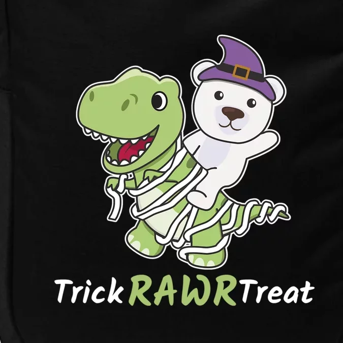 Polar Bear Trick Rawr Treat Mummy TRex Polar Bear Halloween Cool Gift Impact Tech Backpack