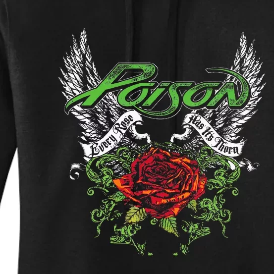 P.O.I.S.O.N Band Thorns & Wings Women's Pullover Hoodie