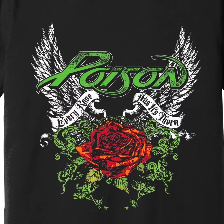 P.O.I.S.O.N Band Thorns & Wings Premium T-Shirt