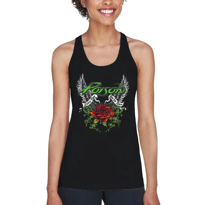 P.O.I.S.O.N Band Thorns & Wings Women's Racerback Tank