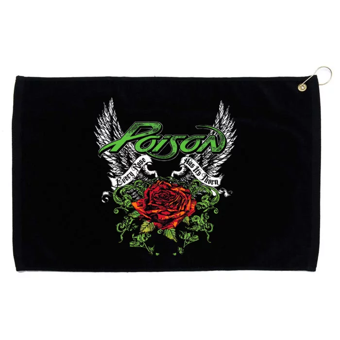 P.O.I.S.O.N Band Thorns & Wings Grommeted Golf Towel