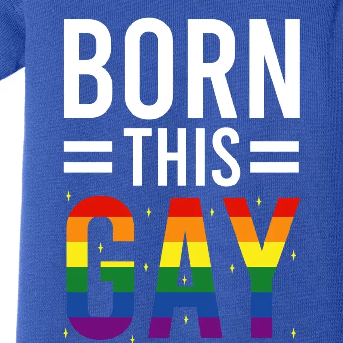 Pride Born This Gay Gender Inclusive Rainbow Flag Gift Baby Bodysuit