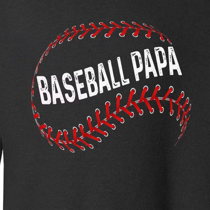 Papa Baseball Tee Grandson Funny Idea For Grandpa Toddler Sweatshirt