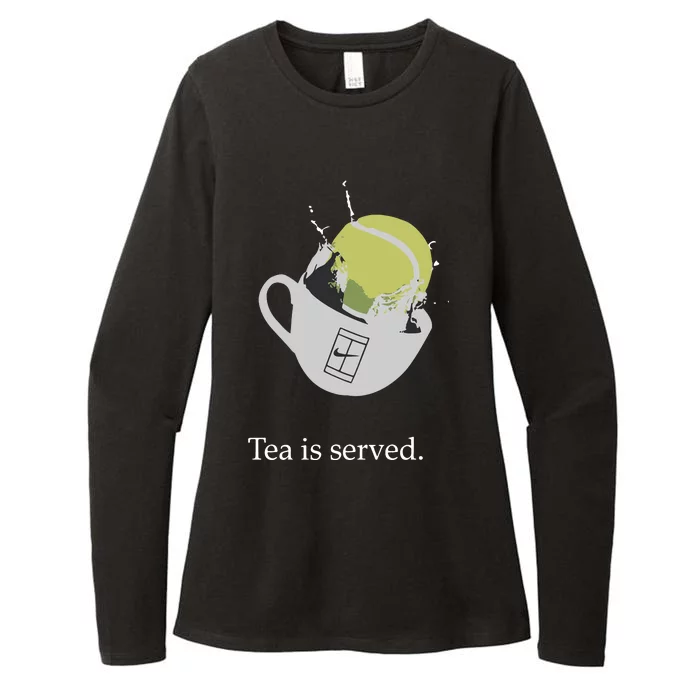 Paula Badosa Tennis Tea Is Served Womens CVC Long Sleeve Shirt