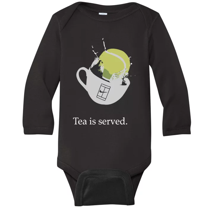 Paula Badosa Tennis Tea Is Served Baby Long Sleeve Bodysuit