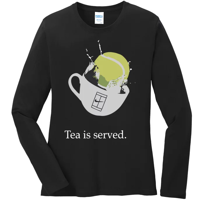 Paula Badosa Tennis Tea Is Served Ladies Long Sleeve Shirt