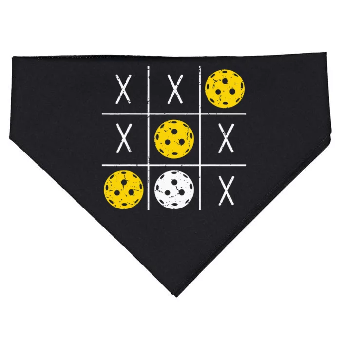 Pickleball Ball Tic-Tac-Toe Game XO-XO Funny USA-Made Doggie Bandana