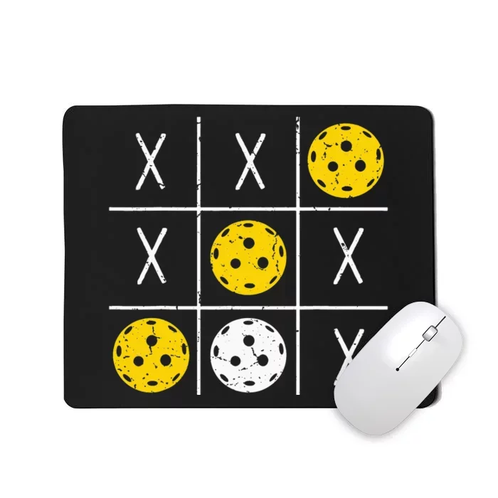 Pickleball Ball Tic-Tac-Toe Game XO-XO Funny Mousepad