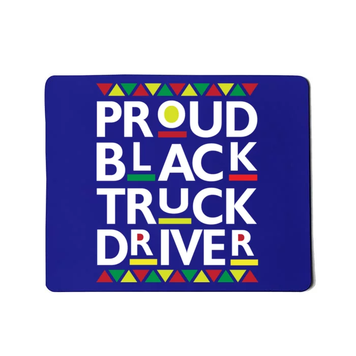 Proud Black Truck Driver Big Rig 18 Wheeler Semi Trucker Gift Mousepad