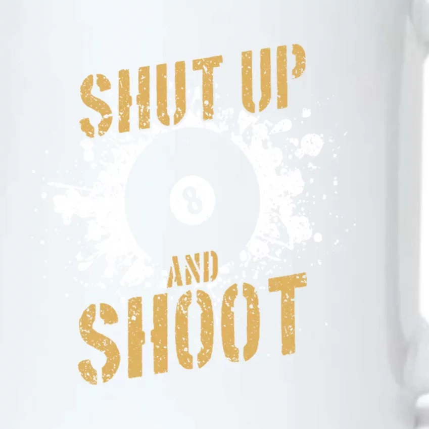 Pool Billiard Team Shut Up And Shoot Gift Black Color Changing Mug