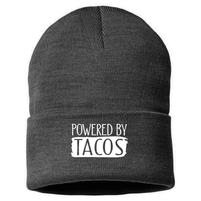 Powered By Tacos Sustainable Knit Beanie