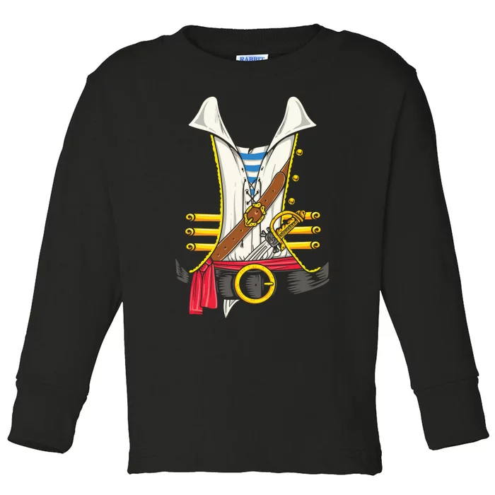 Pirate Buccaneer Theme Party Birthday Costume Cruise Gift Toddler Long Sleeve Shirt