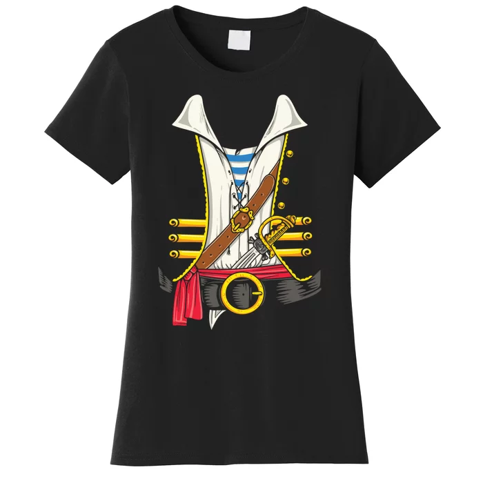 Pirate Buccaneer Theme Party Birthday Costume Cruise Gift Women's T-Shirt