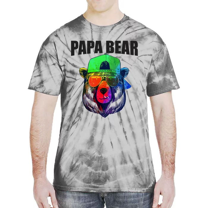 Papa Bear Tee Gift Tie-Dye T-Shirt